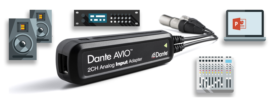Audinate Dante AVIO, nueva línea de adaptadores Dante sencillos